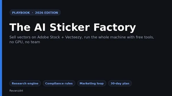 The AI Sticker Factory Playbook