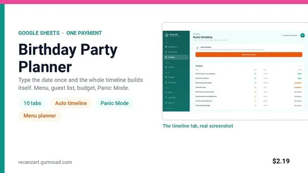 Birthday Party Planner