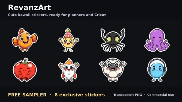 Free Cute Sticker Sampler